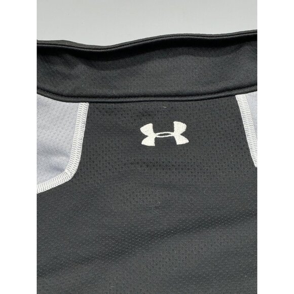 Under Armour Tahoe Donner Black 1/4 hook & loop Pullover Shirt L 2XL Polyester - Picture 11 of 11
